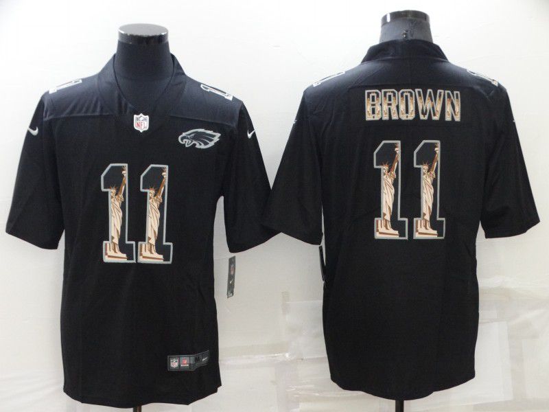 Men Philadelphia Eagles 11 Brown Black 2022 Nike Limited Vapor Untouchable NFL Jersey